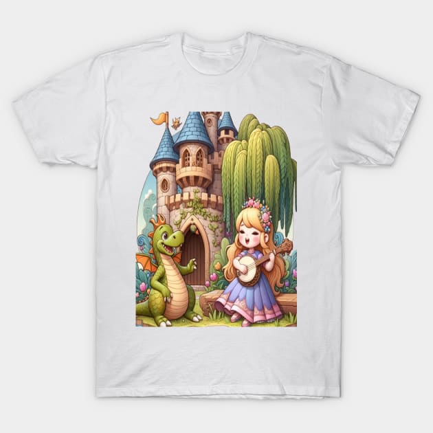 Dragon Serenade By A Mystical princess T-Shirt by coollooks